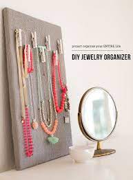 diy jewelry organization board modern