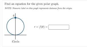 Find An Equation For The Given Polar