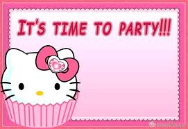 Hello Kitty Invitations Printable Free Birthday Party And B