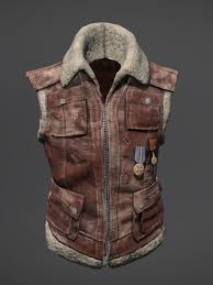 Playerunknown S Battlegrounds Suede Shearling Leather Vest