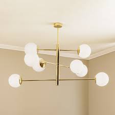 caroll ceiling light 8 bulb opal br