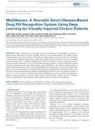 Ching a ling pill review. Pdf Medglasses A Wearable Smart Glasses Based Drug Pill Recognition System Using Deep Learning For Visually Impaired Chronic Patients