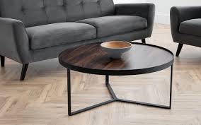 Black Round Coffee Table Dia90cm X H40cm