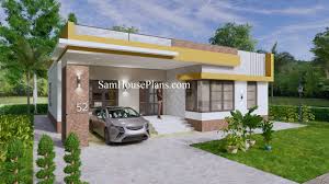 40x40 house plans 12x12 meters 2 beds