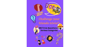 Whether you have a science buff or a harry potter fa. Challenge Your Friends Trivia 400 Trivia Questions In Various Categories By Addison Rose
