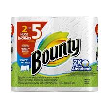 Bounty Paper Towels White 36 Huge Select A Size Rolls