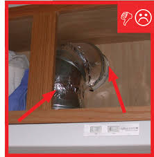 Is it better to have the exhaust vented from through the wall and. Kitchen Exhaust Retrofit Duct Guide Building America Solution Center