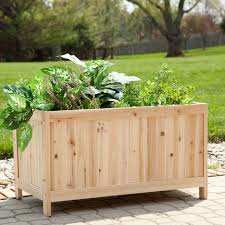 wooden garden planters