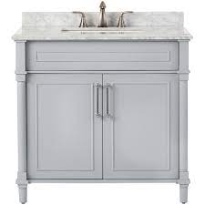 Order) cn shenzhen sino build pro industrial ltd. Home Decorators Collection Aberdeen 36 In W X 22 In D Single Bath Vanity In Dove Grey With Carrara Marble Top With White Sink 8103600270 The Home Depot