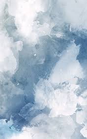 White Blue Watercolour Wallpaper