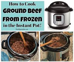 how to cook ground beef from frozen in