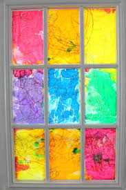 Rainbow Stained Glass Window