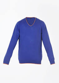 United Colors Of Benetton Solid V Neck Casual Men Dark Blue Sweater