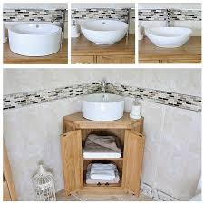 Oak Vanity Unit Corner Oak Sink Cabinet