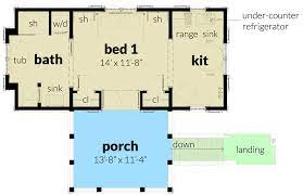 Tiny House Plan On Stilts 44180td