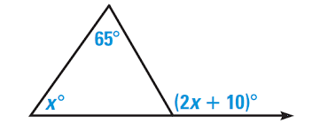 angle meres in triangles worksheet