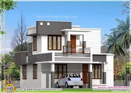 Small Flat Roof Double Stories House