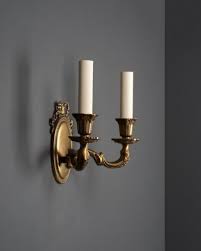 brass wall candle sconce set of 3