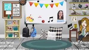 You'll want to add images of a wall and floor to make the space look like a physical room. Teachers Creating Bitmoji Classrooms On Canvas For Students Youtube