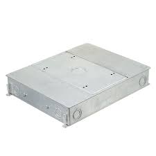 recessed 4 gang concrete floorbox with