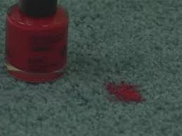 remove nail polish from your carpet