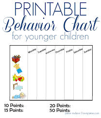 32 Experienced Free Printable Behavior Chart For Toddlers