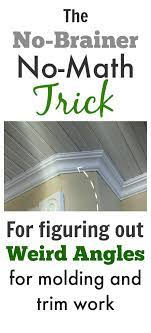 easy molding and trim work trick