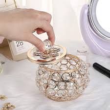 crystal jewelry box with gl lid