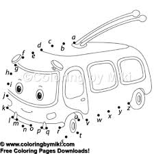 To find a coloring page, use the search box below or choose a category. Alphabet Dot To Dot Game Cable Car Coloring Page 1222 Coloring By Miki
