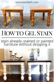 Easiest Gel Stain Over Paint Technique