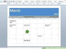 How To Make A Calendar In Word For The Purpose Of Knowledge Search