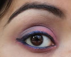 blue college eye makeup tutorial