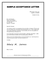 Writing a job offer acceptance letter is the professional way to respond to your new employer. 40 Professional Job Offer Acceptance Letter Email Templates á… Templatelab
