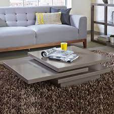 Rotate Square Coffee Table Stone
