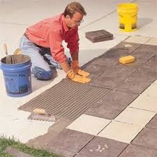 how to build a patio with ceramic tile