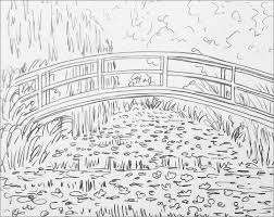 Click the pond animals coloring pages to view printable version or color it online (compatible with ipad and android tablets). Monet Bridge Over Waterlilies Pond Coloring Page Coloringbay