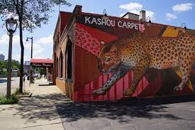 the sad leopard kashou carpet s mural