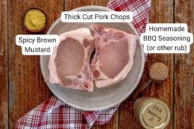 grilled bone in thick cut pork chops