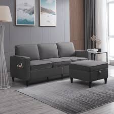 balus convertible sectional sofa couch