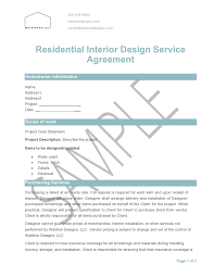 40 interior design contract templates