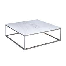 Marble Square Coffee Table White