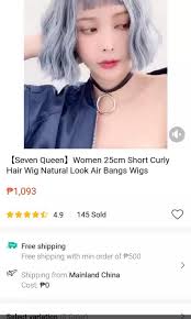 seven queen short curly hair wig women