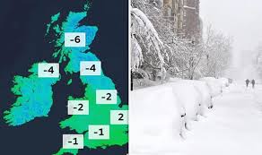 Providing near real time weather maps of wind strength and direction across the uk and europe. Uk Weather Forecast Met Office Map Shows Heavy Snow For Britain And 6c Weather News Express Co Uk