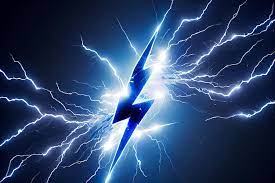 abstract background lightning bolts in