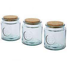 Aire 800 Ml 3 Piece Recycled Glass Jar