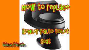 SEAT REPLACEMENT KOHLER RIALTO toilet K-3386 dino - YouTube