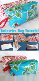 oilcloth toiletries bag tutorial diy