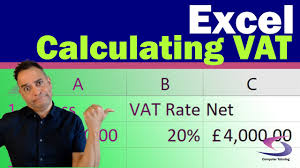 how to calculate vat in excel you