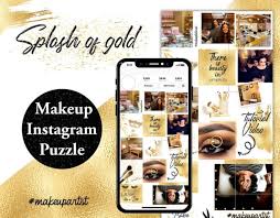 create insram puzzle feed for makeup