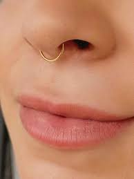 1pc gold nose ring piercing fashion